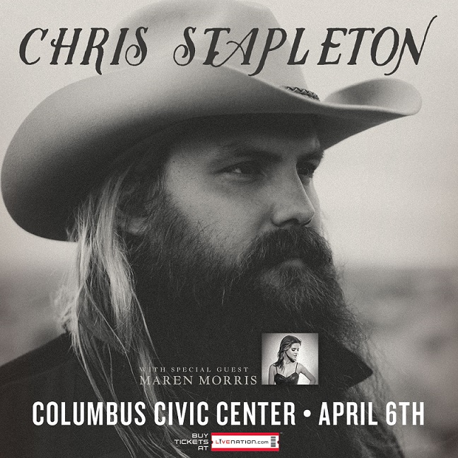 Chris Stapleton with Maren Morris Announce Columbus Civic Center ...